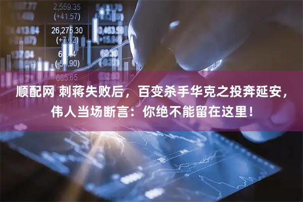 顺配网 刺蒋失败后，百变杀手华克之投奔延安，伟人当场断言：你绝不能留在这里！