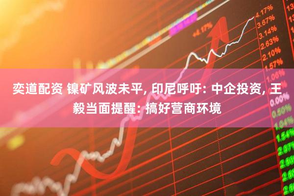 奕道配资 镍矿风波未平, 印尼呼吁: 中企投资, 王毅当面提醒: 搞好营商环境